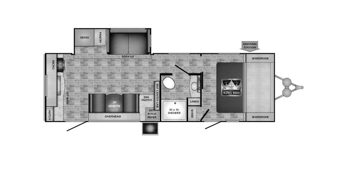 2024 CrossRoads RV Sunset Trail Super Lite 256RK Travel Trailer at 72 West Motors and RVs STOCK# 350153 Floor plan Layout Photo