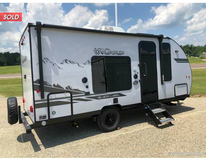 2021 Cherokee Wolf Pup 16FQBL Black Label Travel Trailer at 72 West Motors and RVs STOCK# 016554 Exterior Photo