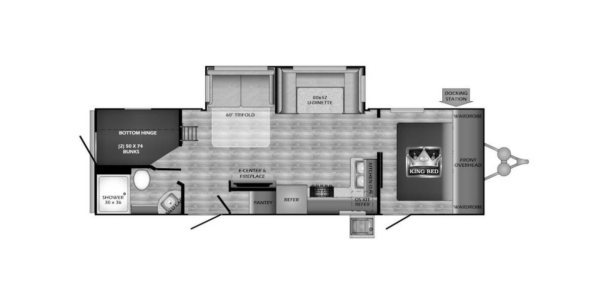 2022 Crossroads RV Cruiser Aire 28BBH Travel Trailer at 72 West Motors and RVs STOCK# 320057 Floor plan Layout Photo