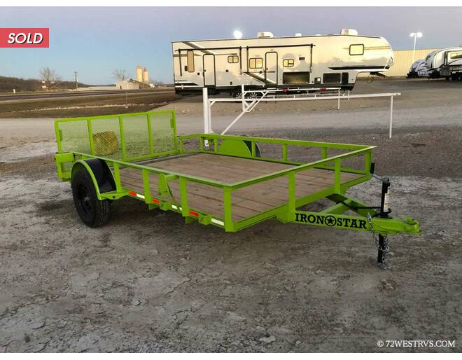 2021 Maxwell Ironstar UTILITY TRAILER Flatbed BP at 72 West Motors and RVs STOCK# 008497 Photo 2