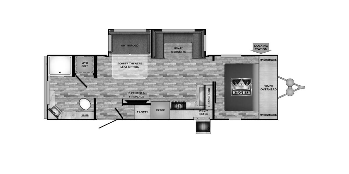 2023 Crossroads Cruiser Aire 27RBS Travel Trailer at 72 West Motors and RVs STOCK# 320245 Floor plan Layout Photo