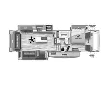 2024 Sabre 32GKS Fifth Wheel at 72 West Motors and RVs STOCK# 113206 Floor plan Image