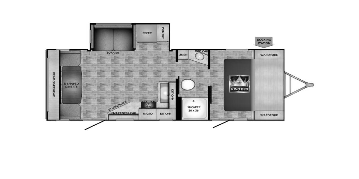 2024 CrossRoads RV Sunset Trail Super Lite 258RD Travel Trailer at 72 West Motors and RVs STOCK# 350158 Floor plan Layout Photo